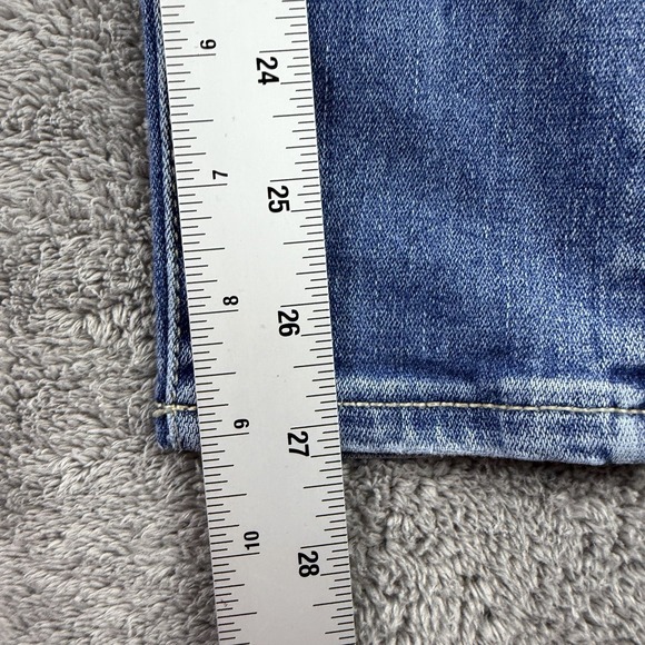 American Eagle Jeans‎ Womens 2 R Blue Super Stretch X Hi Rise Jegging Distressed - Picture 4 of 14